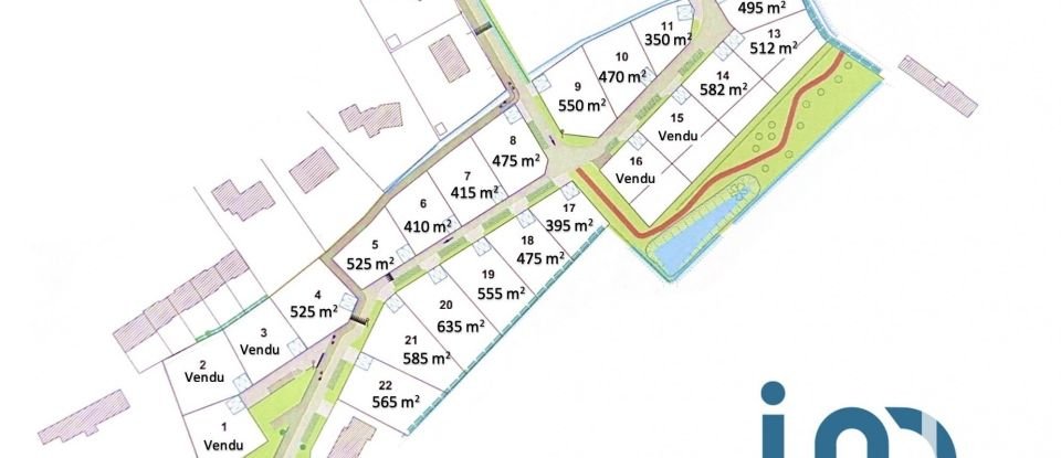 Land of 470 m² in Saint-Jean-d'Elle (50810)