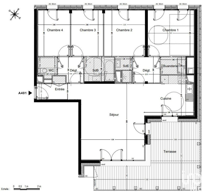 Appartement 5 pièces de 107 m² à Ferney-Voltaire (01210)