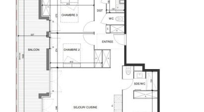Apartment 5 rooms of 107 m² in Escalquens (31750)