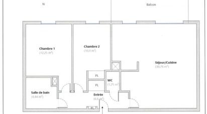 Apartment 3 rooms of 66 m² in VIEUGY (74600)