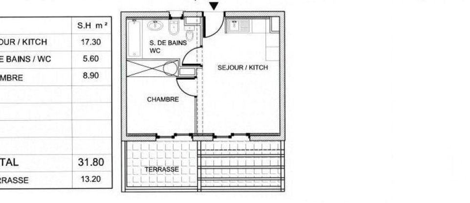 Appartement 2 pièces de 45 m² à Poggio-Mezzana (20230)