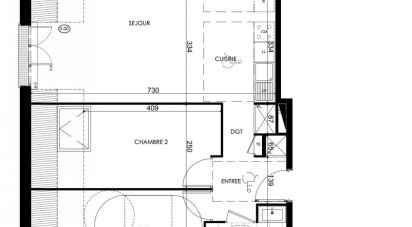 Appartement 3 pièces de 62 m² à Pontault-Combault (77340)