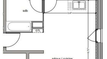 Apartment 3 rooms of 62 m² in Vitrolles (13127)
