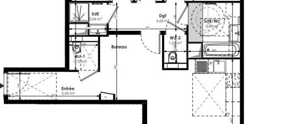 Apartment 4 rooms of 85 m² in Champigny-sur-Marne (94500)