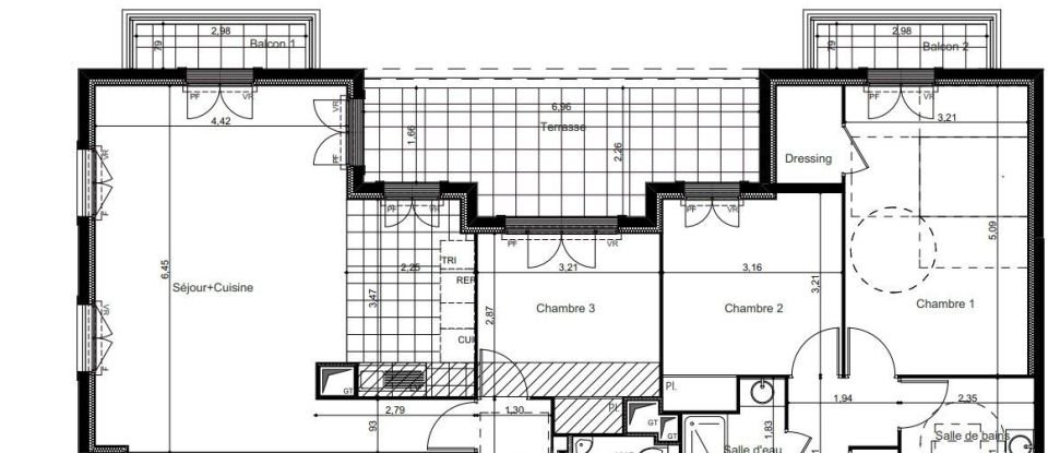 Appartement 4 pièces de 99 m² à Clamart (92140)
