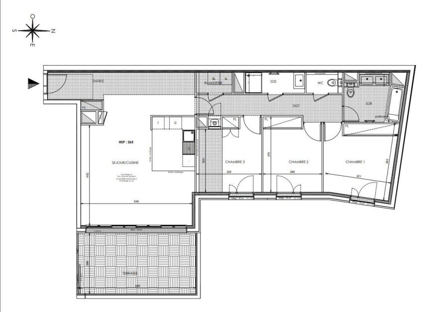 Apartment 4 rooms of 97 m² in Saint-Cloud (92210)