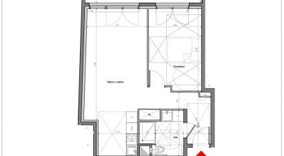 Apartment 2 rooms of 48 m² in Mantes-la-Jolie (78200)
