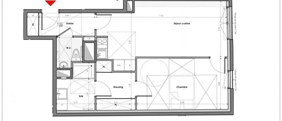 Apartment 2 rooms of 53 m² in Mantes-la-Jolie (78200)