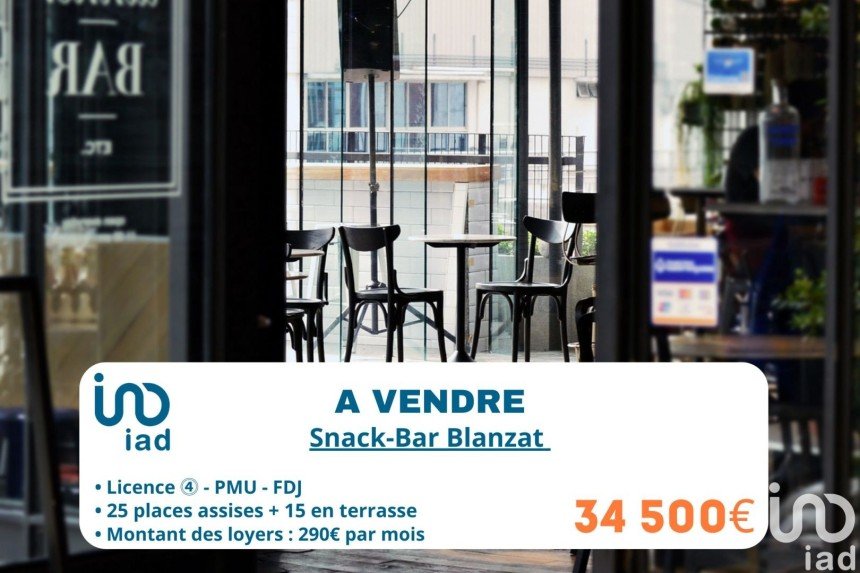 Bar de 50 m² à Blanzat (63112)