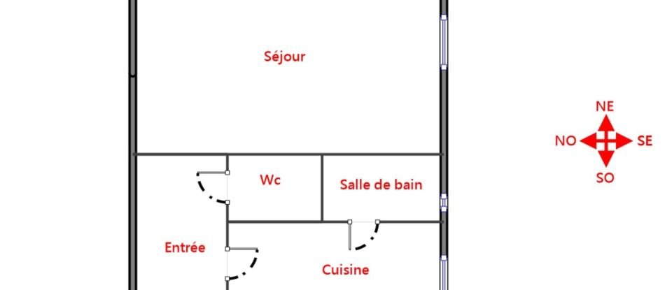 Studio 2 rooms of 21 m² in Asnières-sur-Seine (92600)
