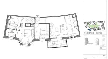 Appartement 3 pièces de 66 m² à Serris (77700)