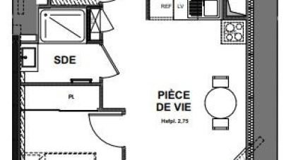 Appartement 2 pièces de 46 m² à La Roche-sur-Yon (85000)