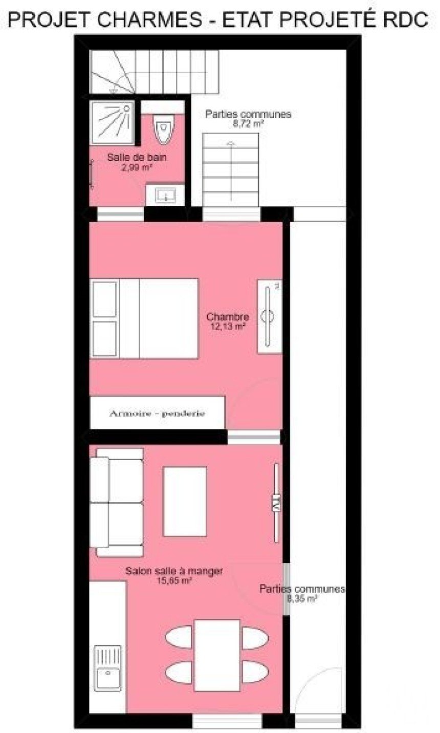 Town house 5 rooms of 110 m² in Charmes (88130)