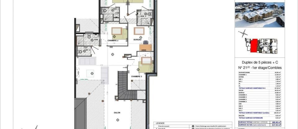 Appartement 7 pièces de 171 m² à Les Gets (74260)