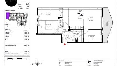 Appartement 4 pièces de 83 m² à Agde (34300)