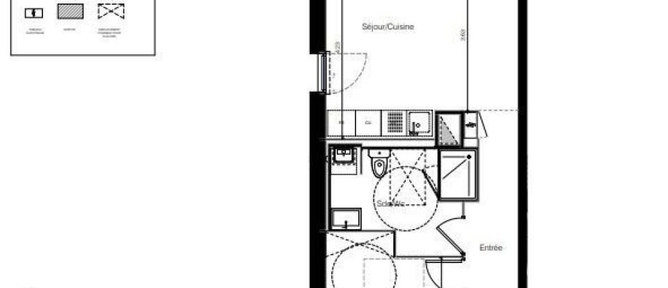 Appartement 2 pièces de 44 m² à Clisson (44190)