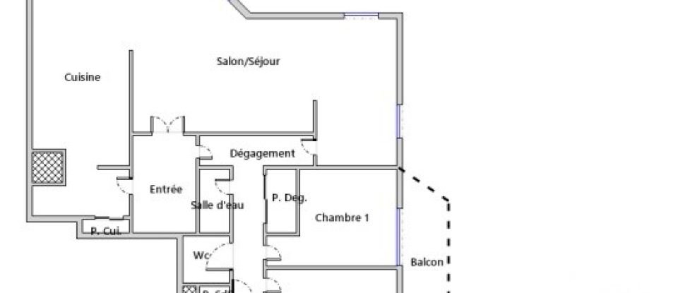 Apartment 5 rooms of 83 m² in Bagnolet (93170)