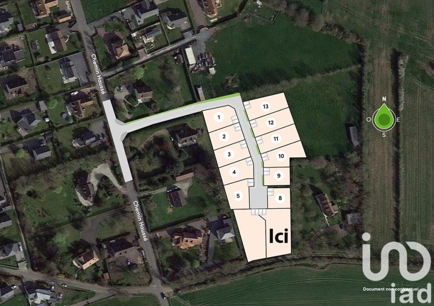Terrain de 859 m² à Fontaine-Étoupefour (14790)