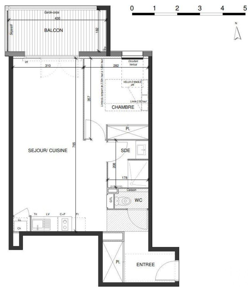 Apartment 2 rooms of 50 m² in Escalquens (31750)