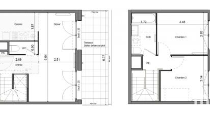 Apartment 3 rooms of 53 m² in La Norville (91290)