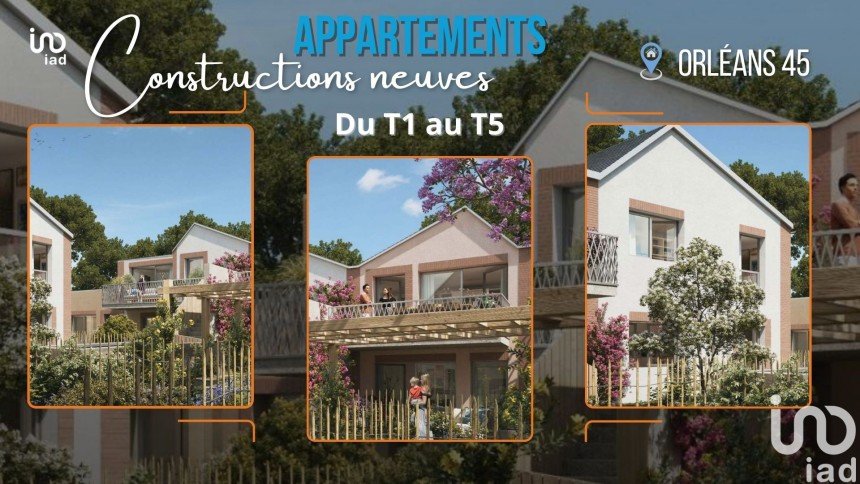 Apartment 3 rooms of 62 m² in Orléans (45000)