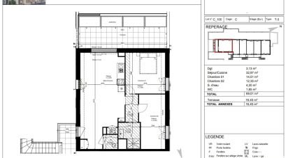 Appartement 3 pièces de 69 m² à Orléans (45000)