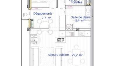 Appartement 3 pièces de 67 m² à La Morte (38350)