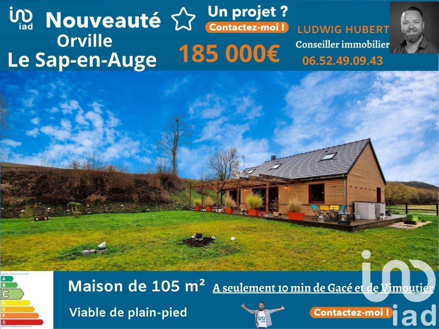 Maison de campagne 5 pièces de 105 m² à Sap-en-Auge (61470)