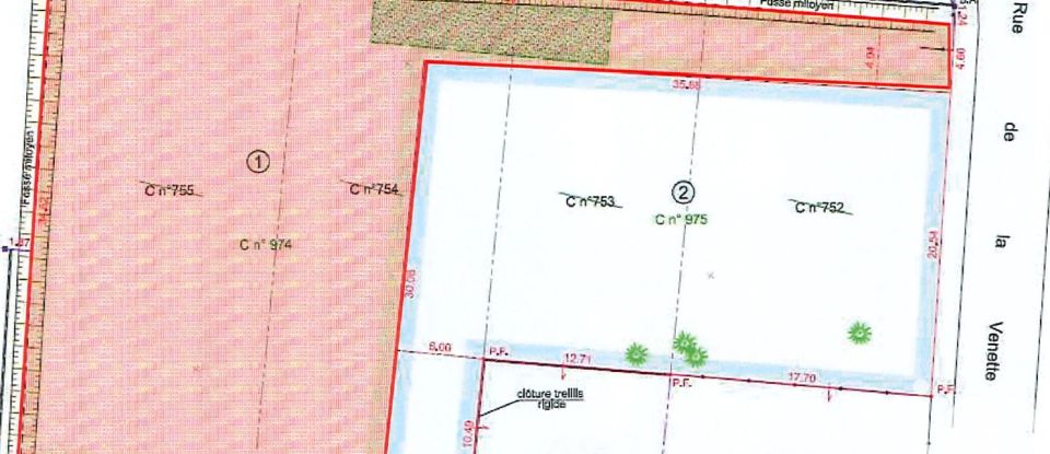 Land of 1,056 m² in Crouy-sur-Cosson (41220)
