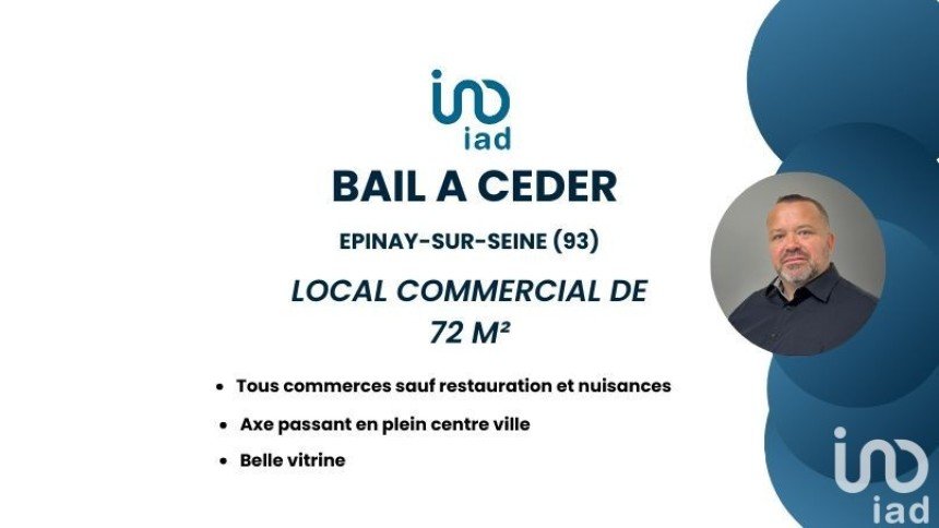 Right to lease of 72 m² in Épinay-sur-Seine (93800)