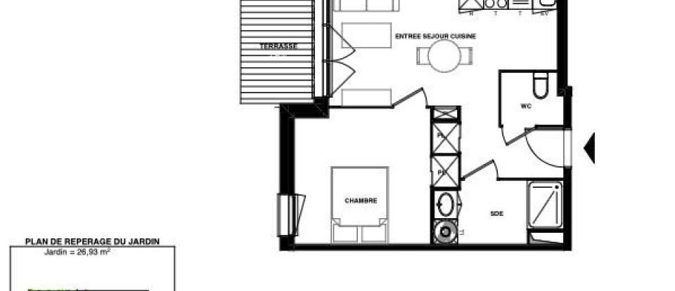 Appartement 2 pièces de 37 m² à Audenge (33980)