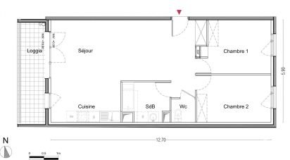 Apartment 3 rooms of 73 m² in La Courneuve (93120)