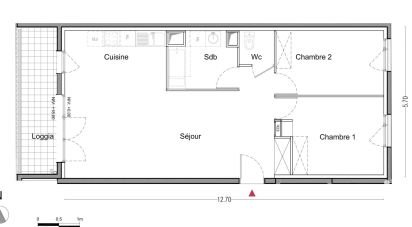 Apartment 3 rooms of 72 m² in La Courneuve (93120)
