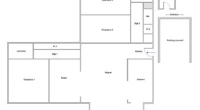 Appartement 5 pièces de 95 m² à Brest (29200)