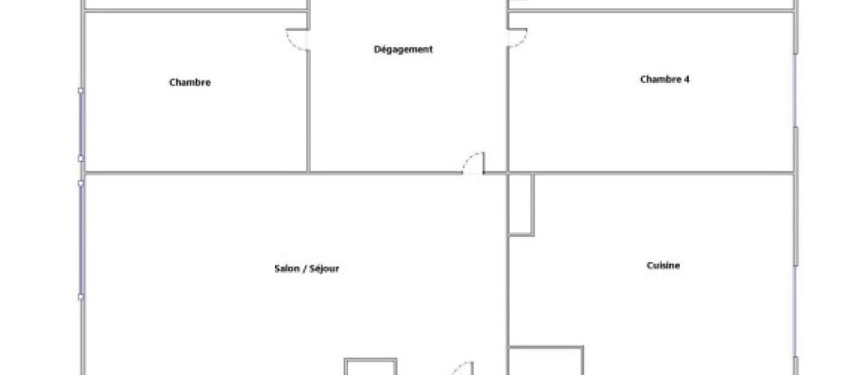 Appartement 5 pièces de 95 m² à Tours (37000)