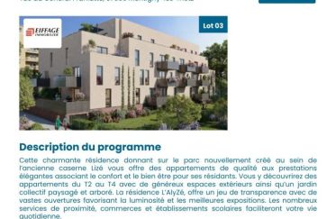 Appartement 2 pièces de 44 m² à Montigny-lès-Metz (57950)