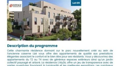 Appartement 2 pièces de 43 m² à Montigny-lès-Metz (57950)