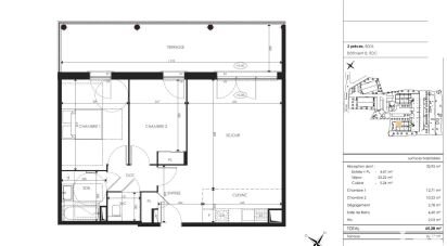Apartment 3 rooms of 65 m² in Draguignan (83300)