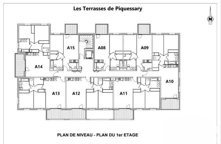 Appartement 2 pièces de 44 m² à Boucau (64340)