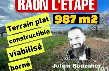 Land of 987 m² in Raon-l'Étape (88110)