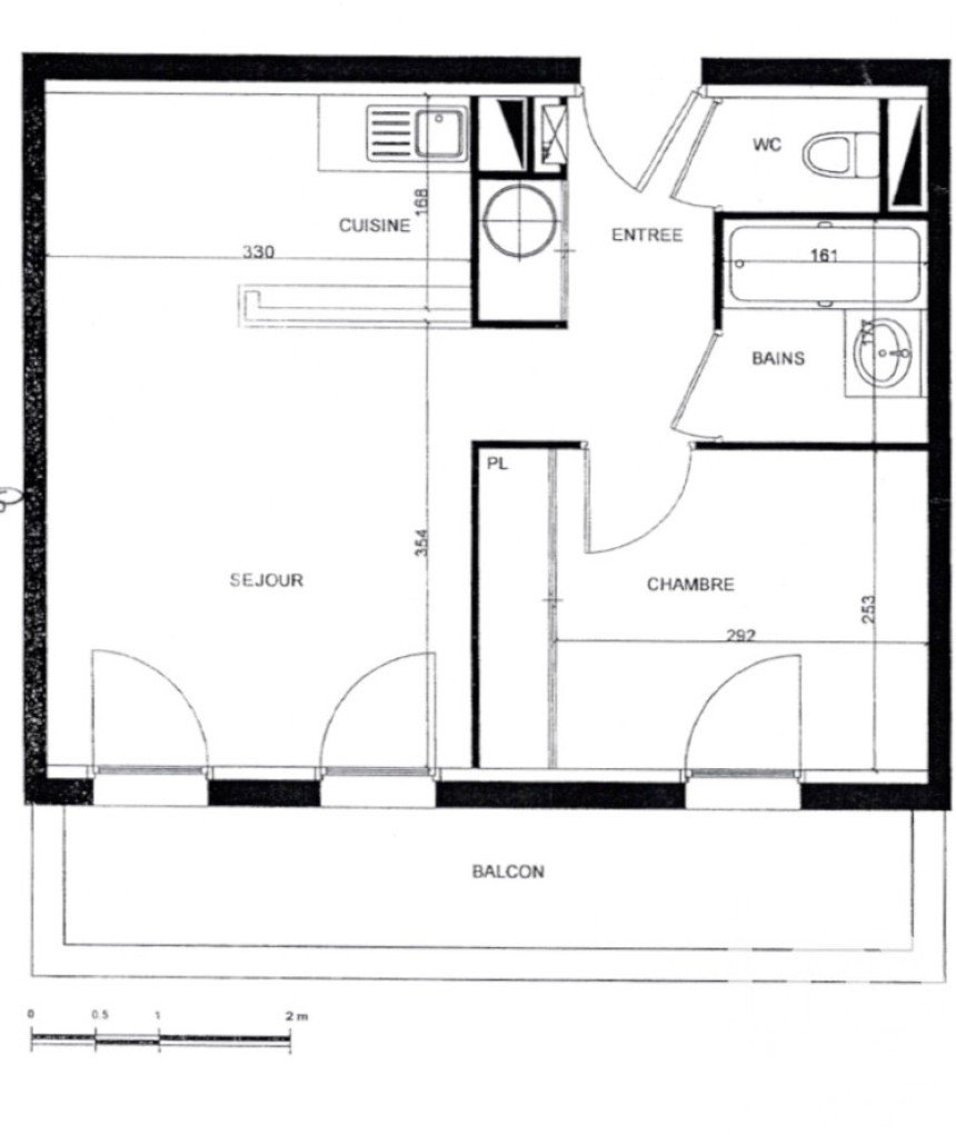 Appartement 2 pièces de 36 m² à Cenon (33150)