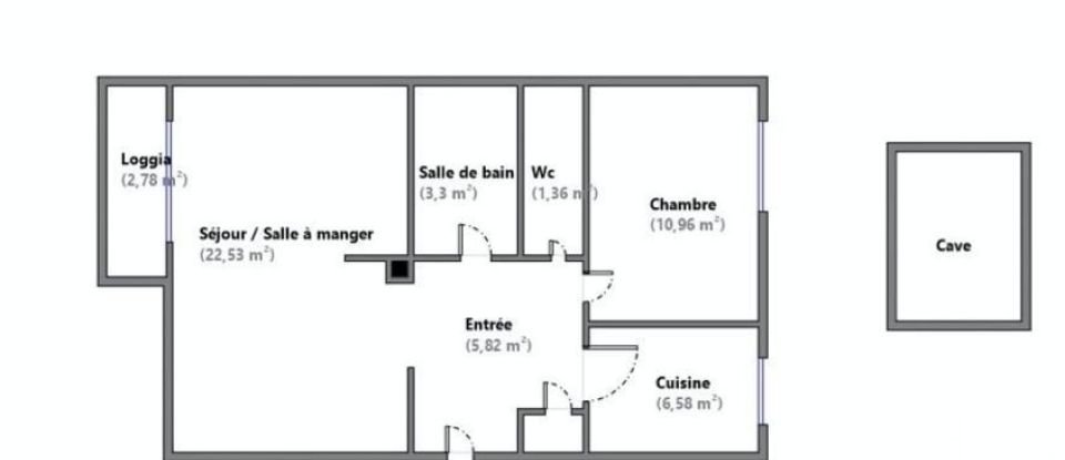 Apartment 2 rooms of 50 m² in Livry-Gargan (93190)