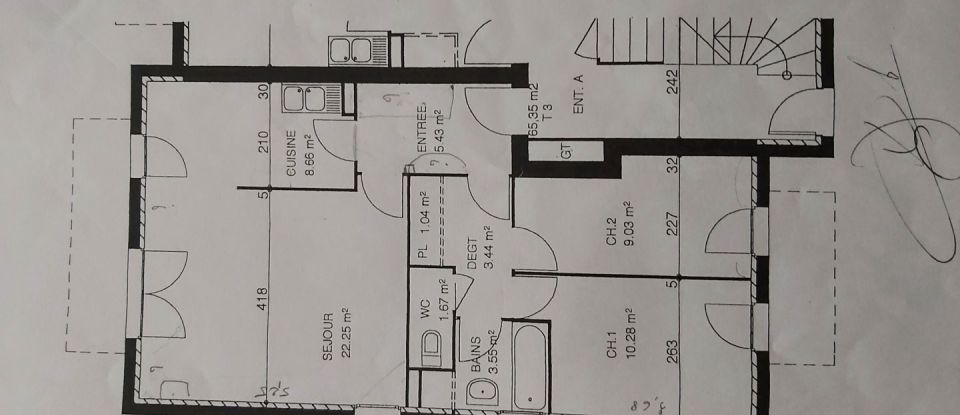 Appartement 3 pièces de 66 m² à Le Pin (77181)