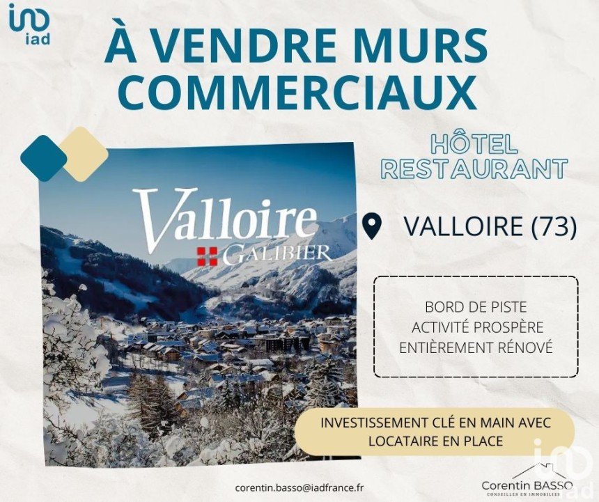 Hotel-restaurant of 858 m² in Valloire (73450)