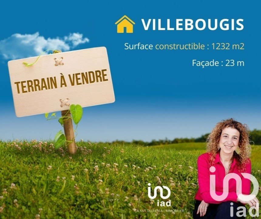 Land of 1,232 m² in Villebougis (89150)