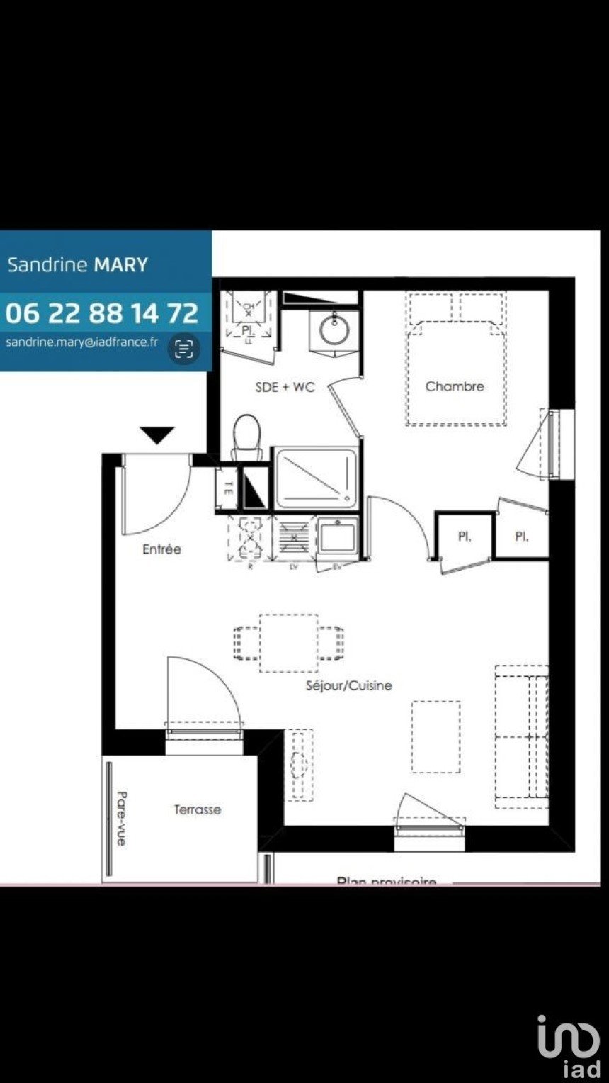 Appartement 2 pièces de 37 m² à Gujan-Mestras (33470)