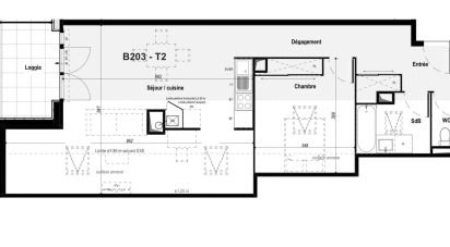 Appartement 2 pièces de 59 m² à Biscarrosse (40600)