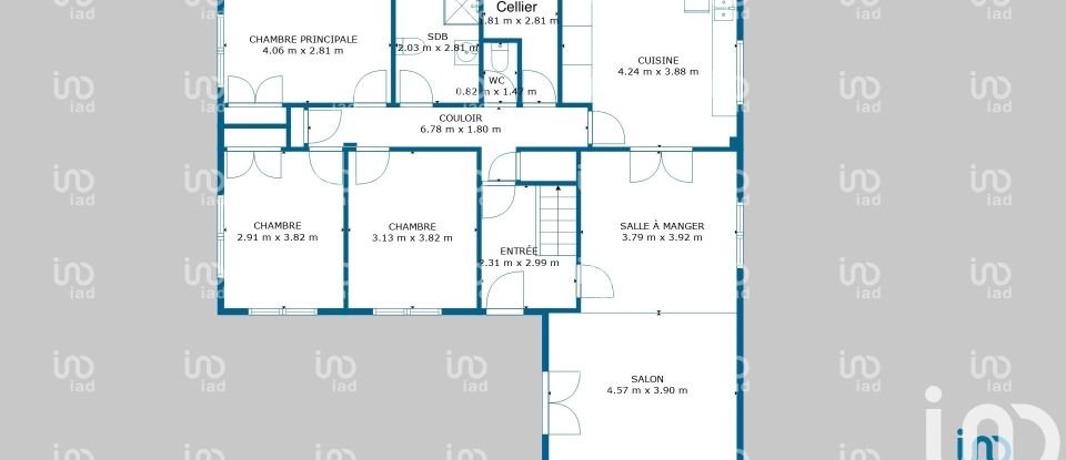 House 10 rooms of 163 m² in Plescop (56890)