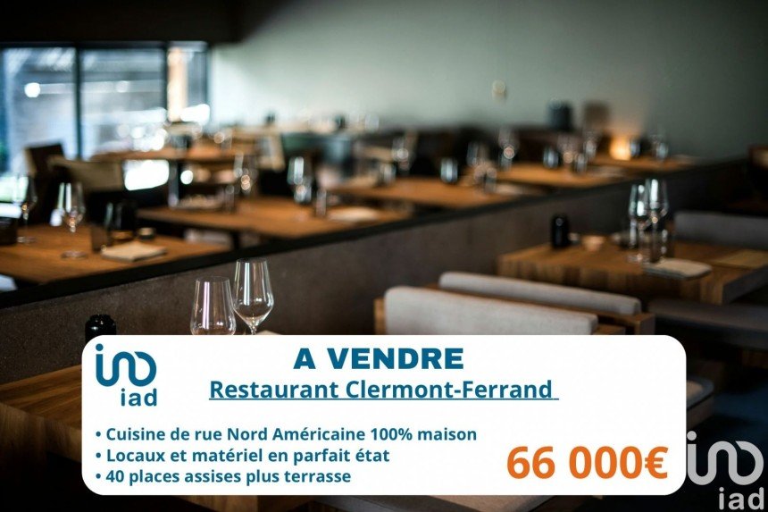 Restaurant de 80 m² à Clermont-Ferrand (63000)