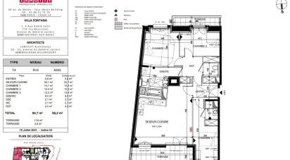 Appartement 4 pièces de 94 m² à Fontenay-aux-Roses (92260)